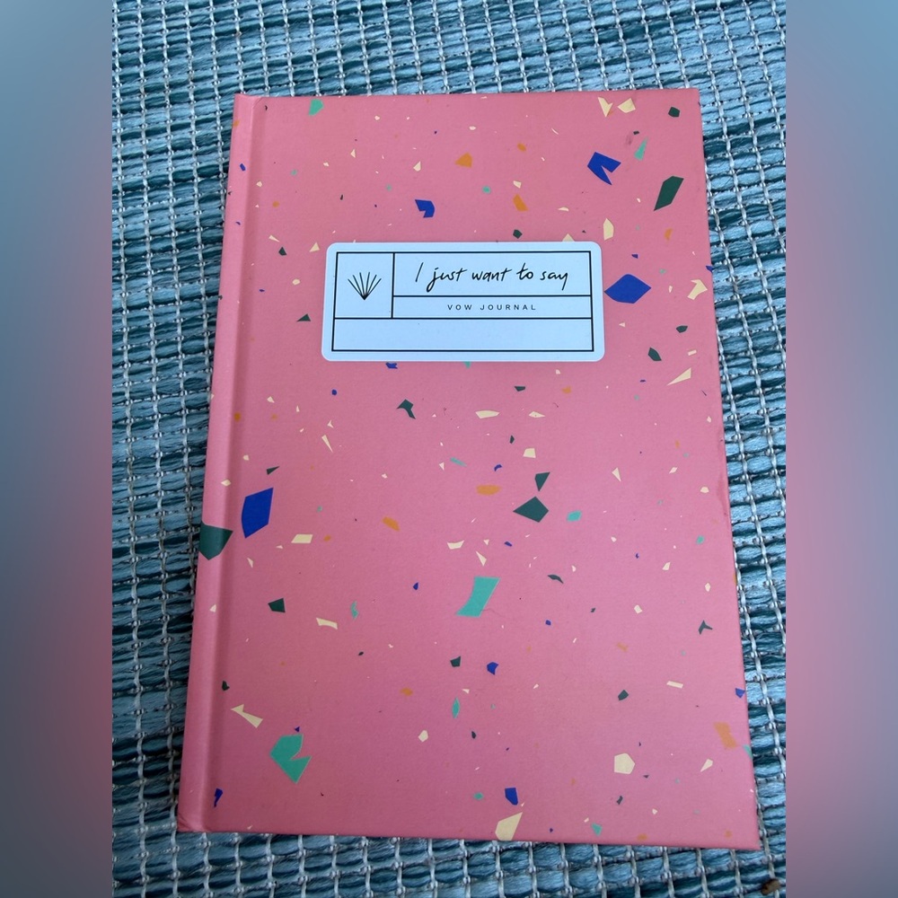 Pink Confetti Vow Journal